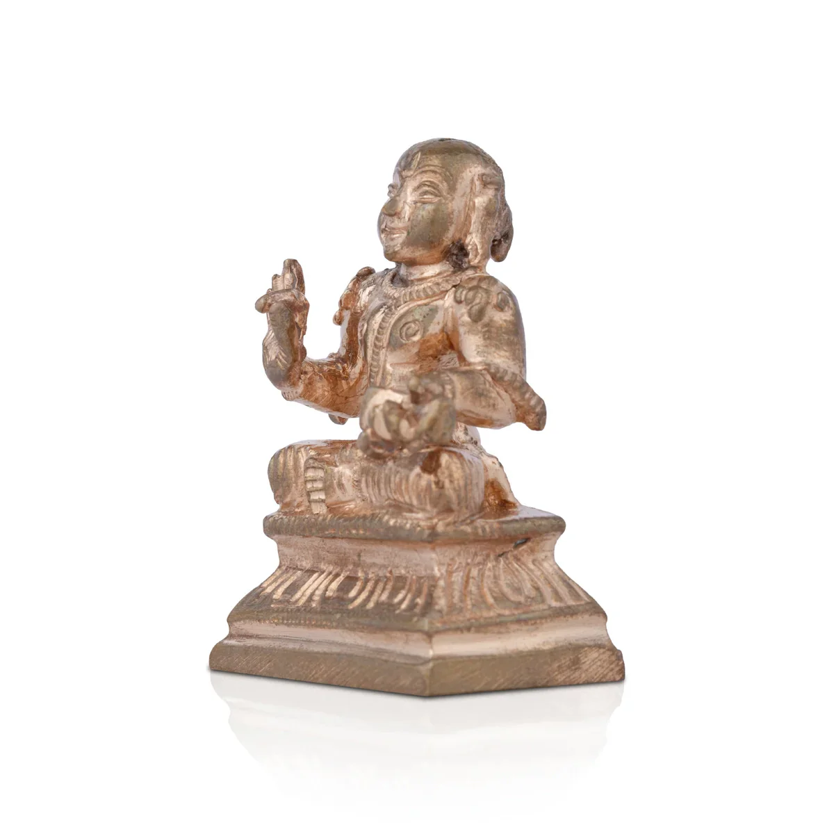 Vedanta Desikan Statue - 1.5 x 1 Inch | Panchaloha Idol/ Vedanta Desikar Idol for Pooja/ 60 Gms Approx - Image 3