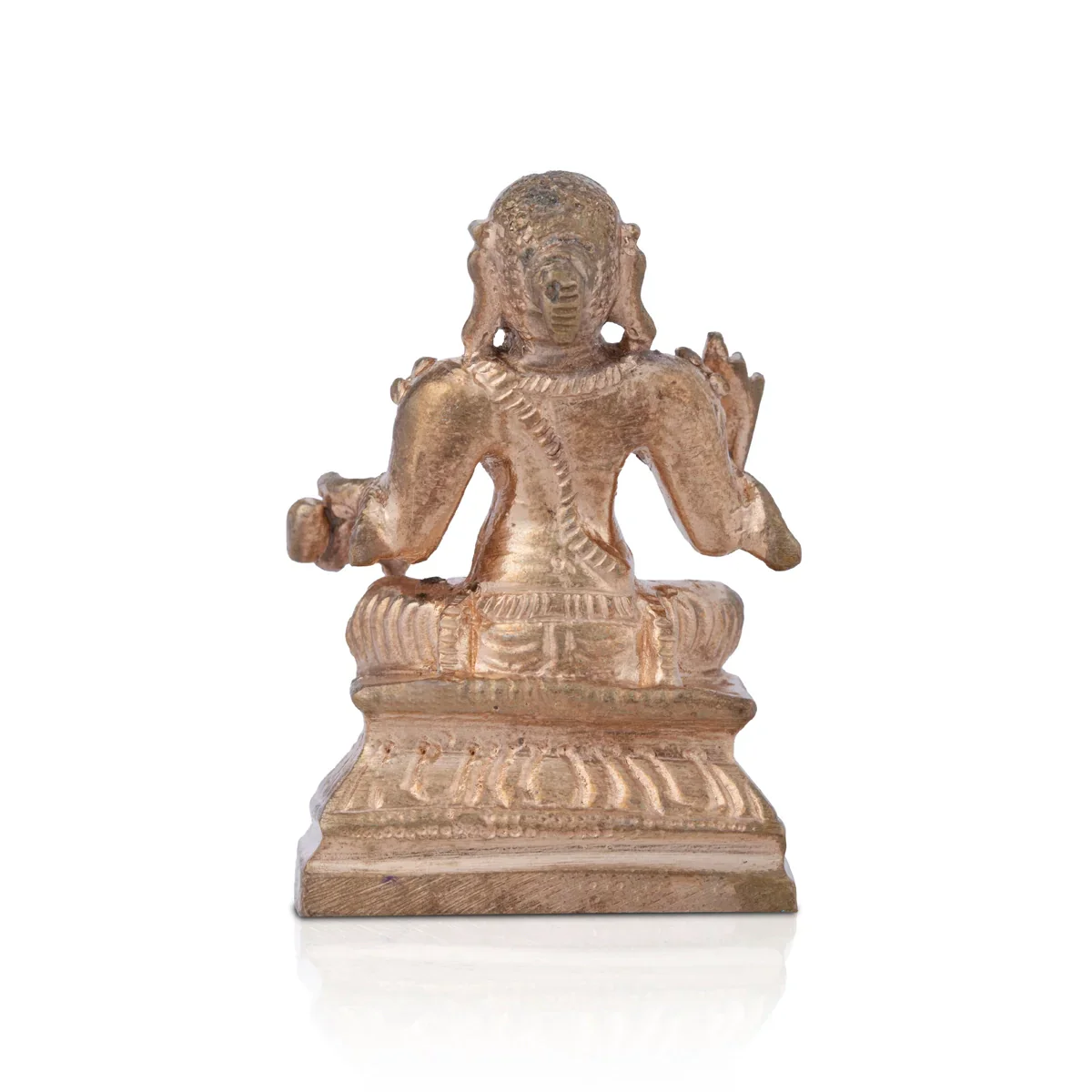 Vedanta Desikan Statue - 1.5 x 1 Inch | Panchaloha Idol/ Vedanta Desikar Idol for Pooja/ 60 Gms Approx - Image 4