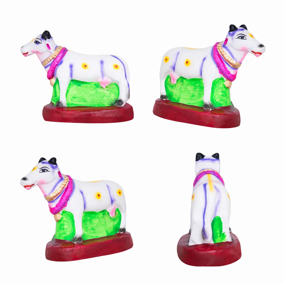 Veedu Grahapravesam Clay Golu Bommai Set - 9 x 8 Inches | Giri Golu Doll/ Navaratri Golu Bomma/Gombe/Bommai - Image 5