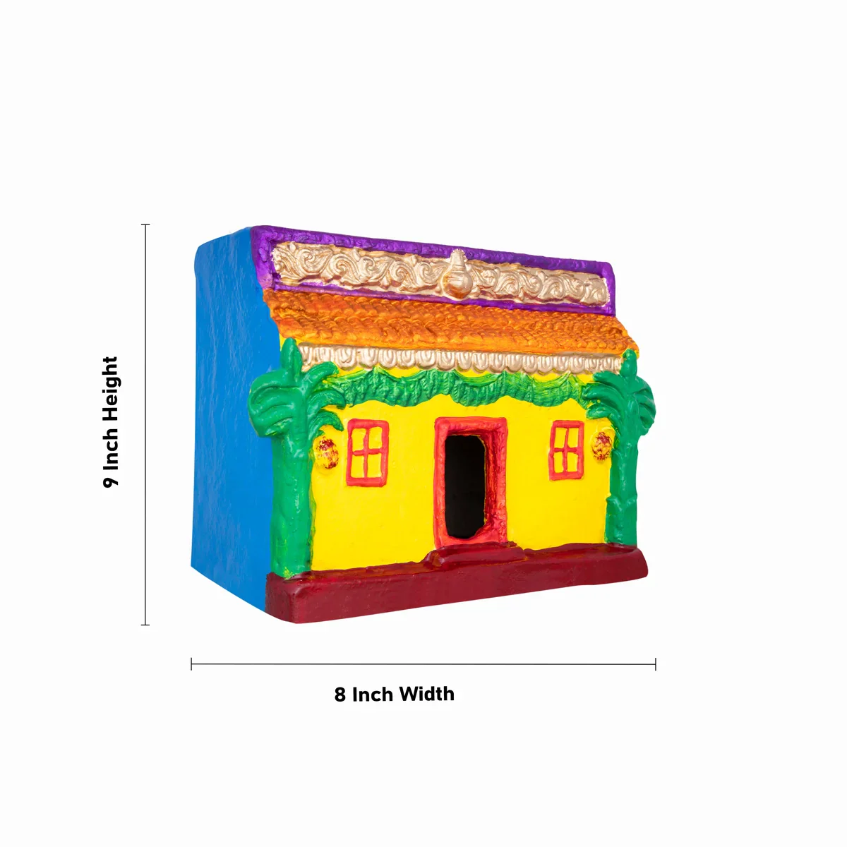 Veedu Grahapravesam Clay Golu Bommai Set - 9 x 8 Inches | Giri Golu Doll/ Navaratri Golu Bomma/Gombe/Bommai - Image 7