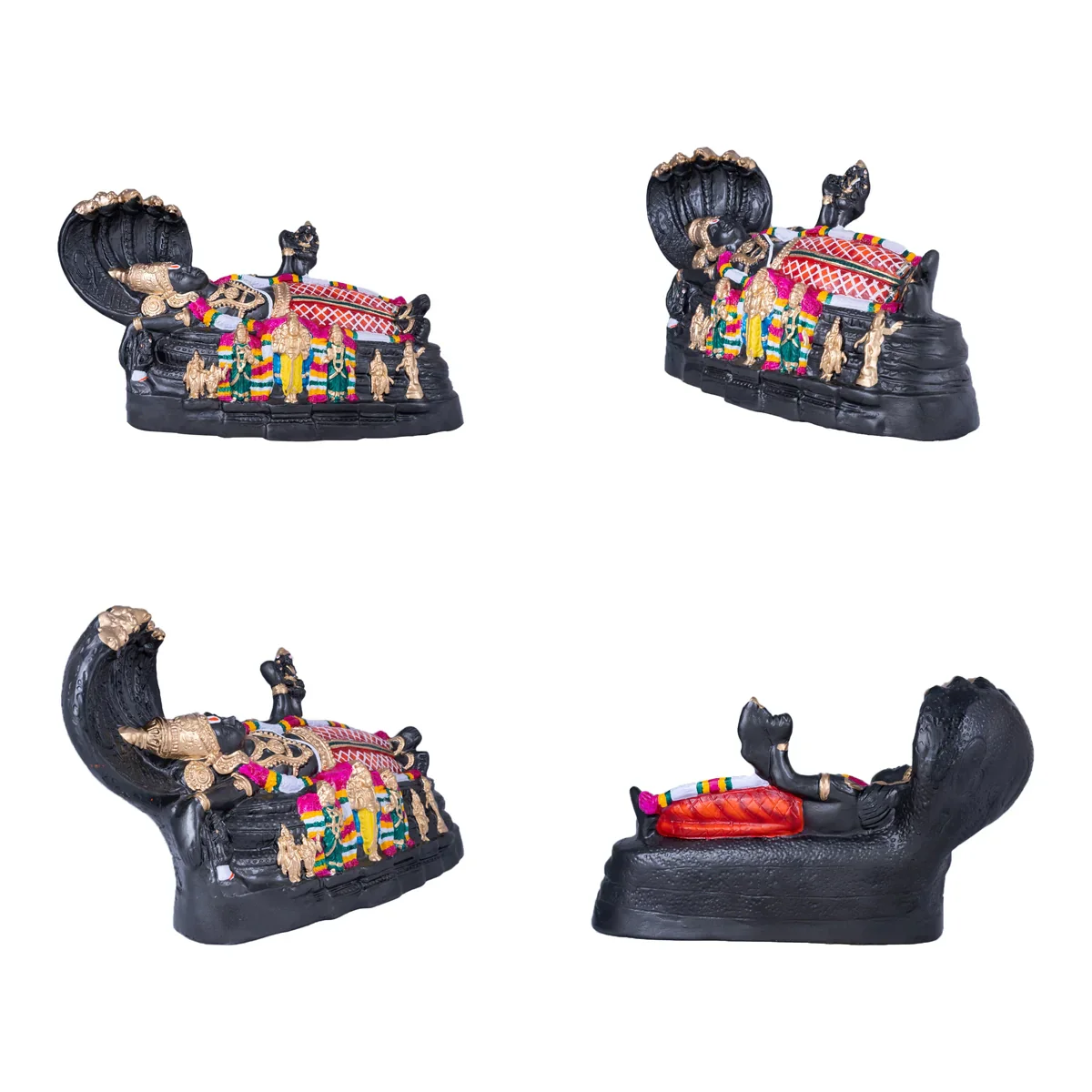 Veeraraghava Perumal Paper Mache Golu Bommai Pair - 13 x 18 Inches | Giri Golu Doll/ Navaratri Golu Bomma/Gombe - Image 3