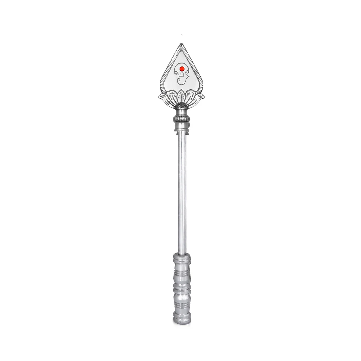 Vel Flag Post - 15 X 3 Inches | Aluminium Murugan Vel Flag Post/ Car Flag Post Vel For Car Decor - Image 2