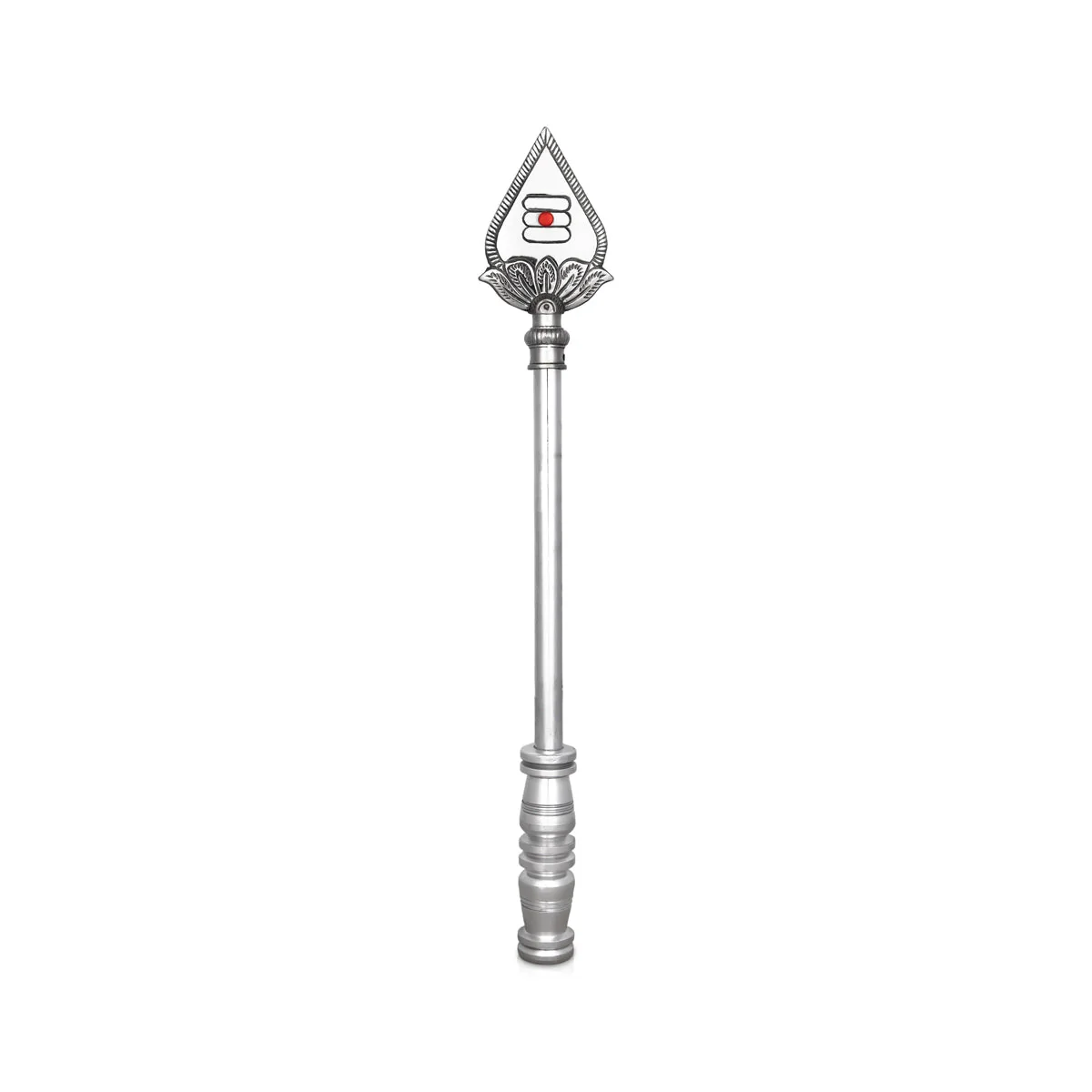 Vel Flag Post - 16 X 3 Inches | Car Flag Post Vel/ Aluminium Murugan Vel Flag Post For Car Decor