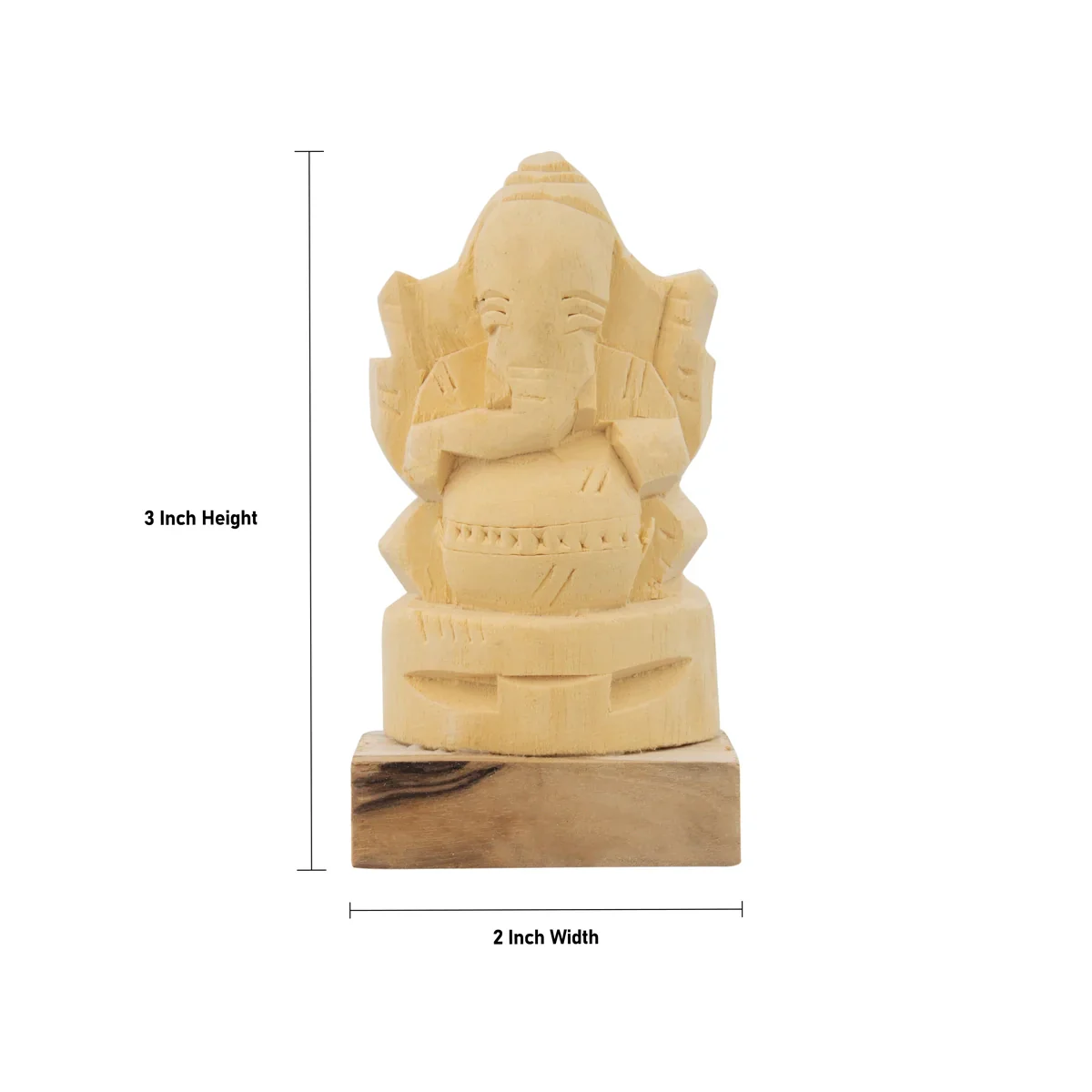 Vellerukku Ganesha - 3 x 2 Inches/ Shwetark Ganapati Idol/ Ganesha Statue for Pooja - Image 5