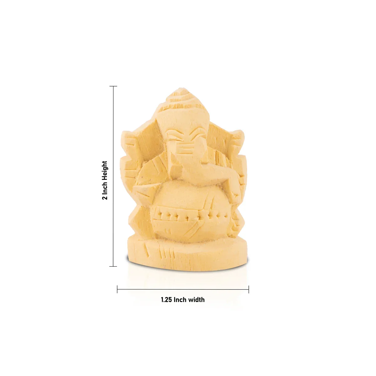 Vellerukku Vinayagar Statue - 2 x 1.25 Inches | Shwetark Ganapati/ Ganesh Statue for Pooja - Image 5