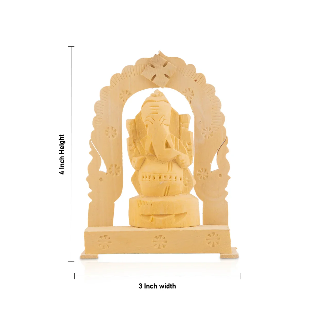 Vellerukku Vinayagar Statue with Arch - 4 x 3 Inches | Shwetark Ganapati/ Ganesh Statue for Pooja - Image 5