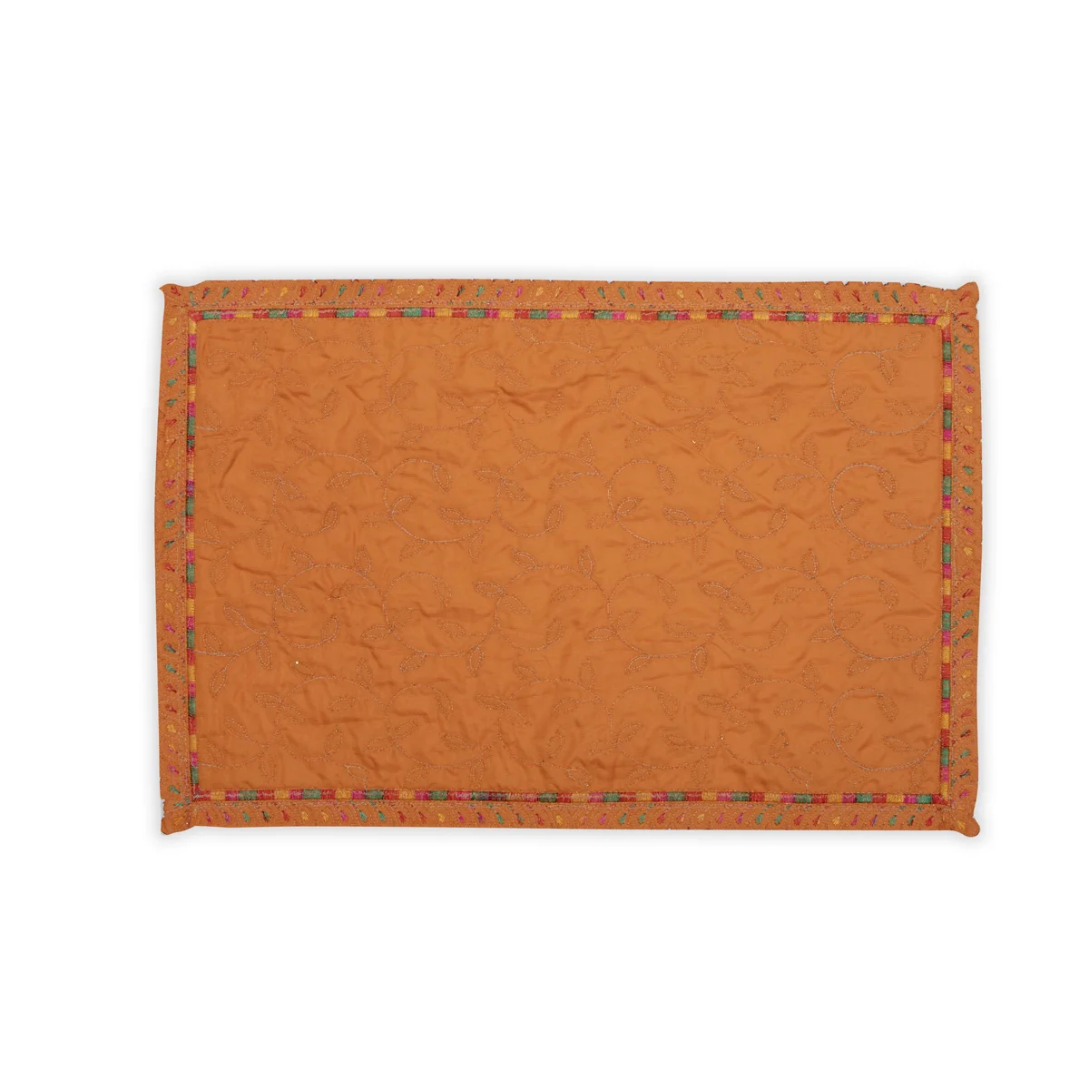 Asan Mat - 13 x 20 Inches | Jari Border Pooja Aasan/ Velvet Aasan Mat for Deity - Image 4
