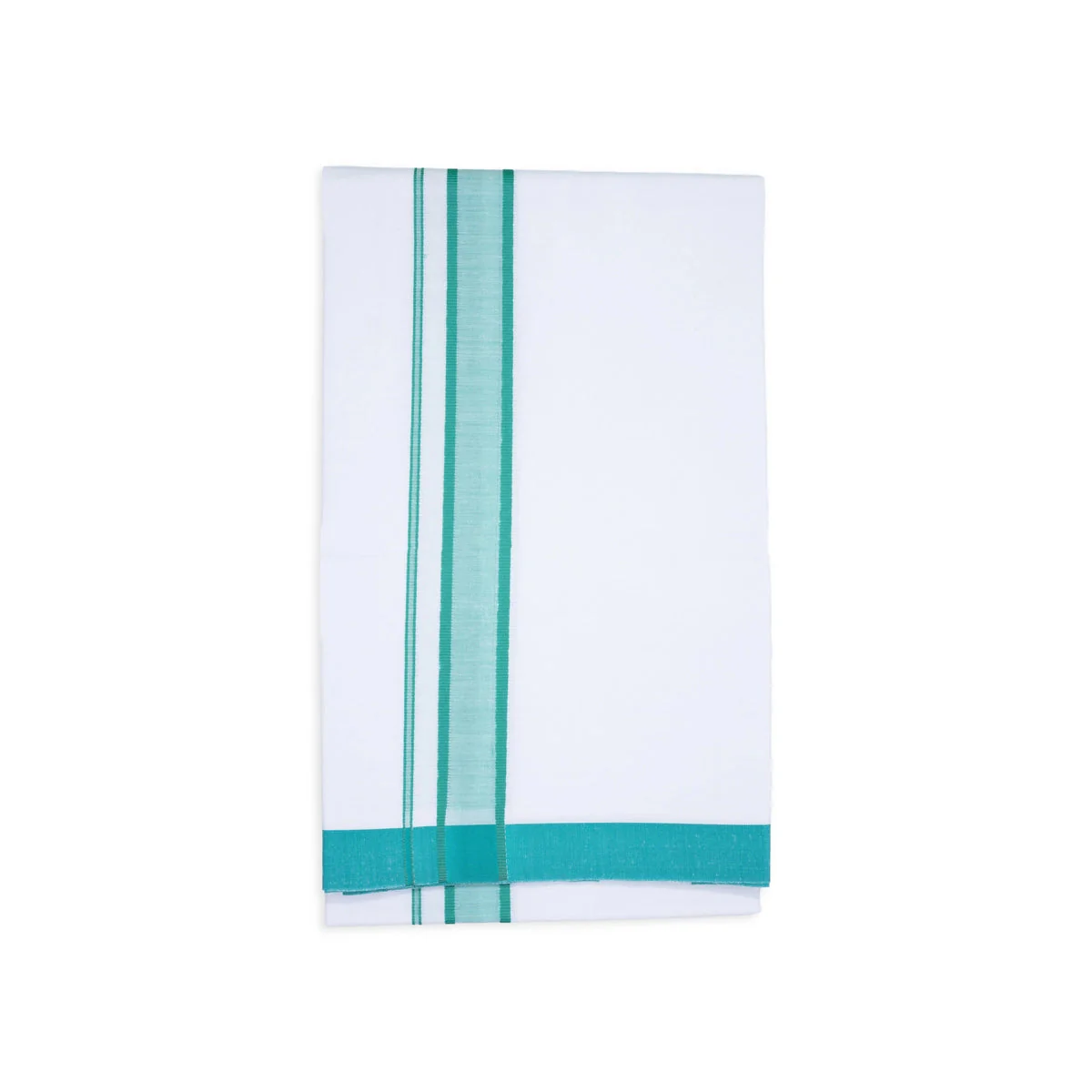 Veshti - 2 Mtr | White Colour Dhoti/ Fancy Border Vesti For Traditional Wear - Image 4