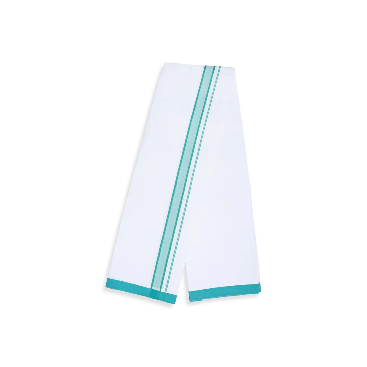 Veshti - 2 Mtr | White Colour Dhoti/ Fancy Border Vesti For Traditional Wear - Image 5