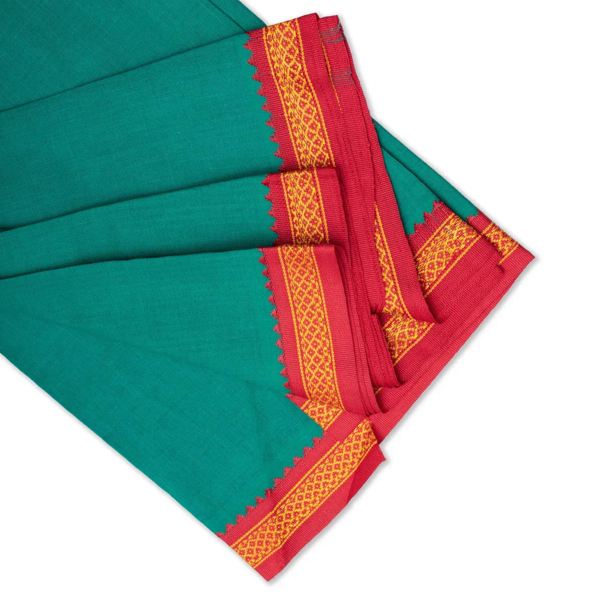 Veshti - 2 Mtrs | Mayilkan Border Vesti/ Green Colour Dhoti for Men - Image 4