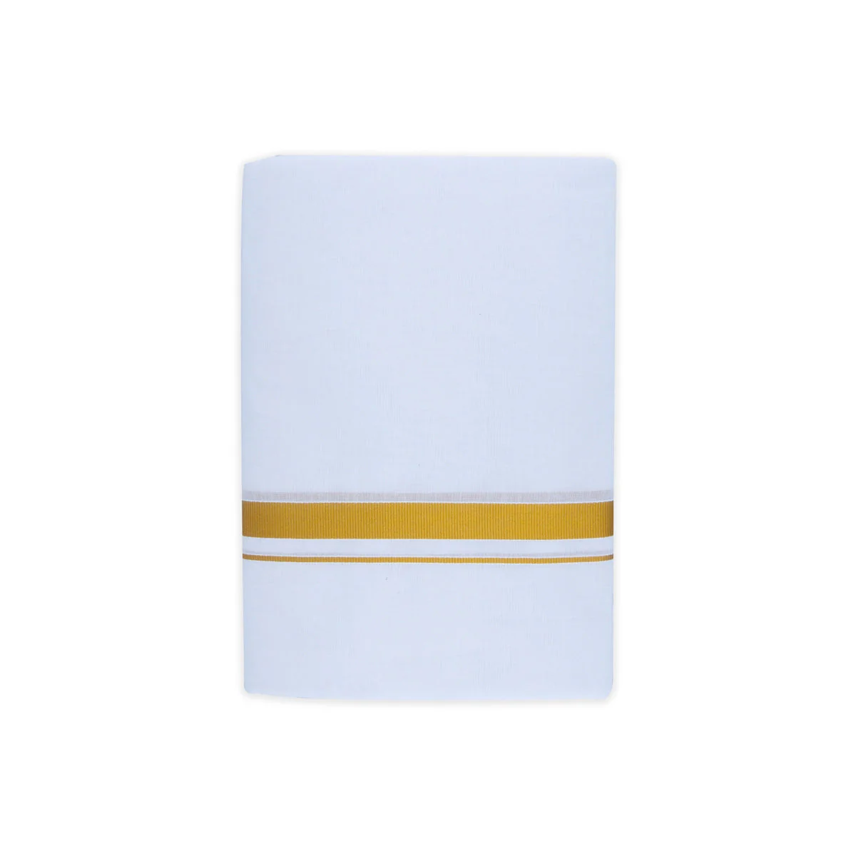 Veshti - 3.60 Mtrs | Jari Border Dhoti/ White Colour Vesti For Wedding - Image 3