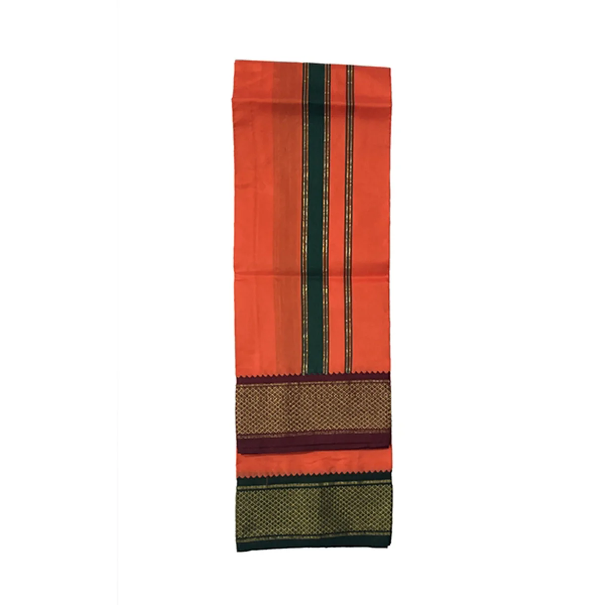 Veshti - 4 Yards | 11 Mayilkan Design Dhoti/ Colour Veshti/ Veshti for Men - Image 3