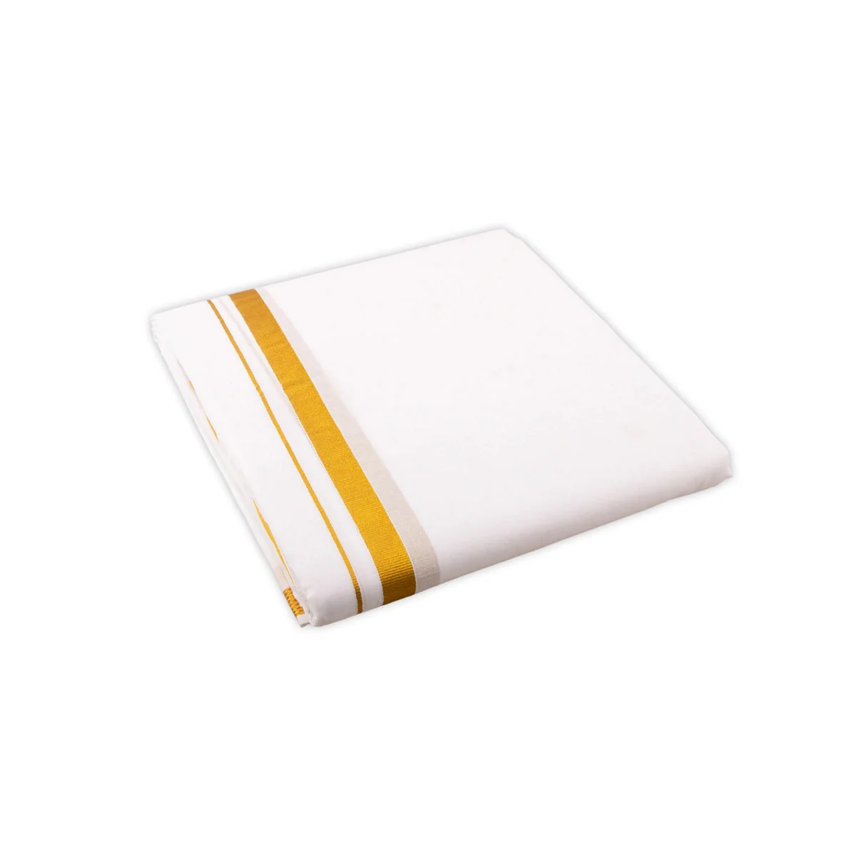 Veshti - 9 X 5 Yards | 30K Jari Border Dhoti/ White Vesti For Traditional Ceremonies - Image 2