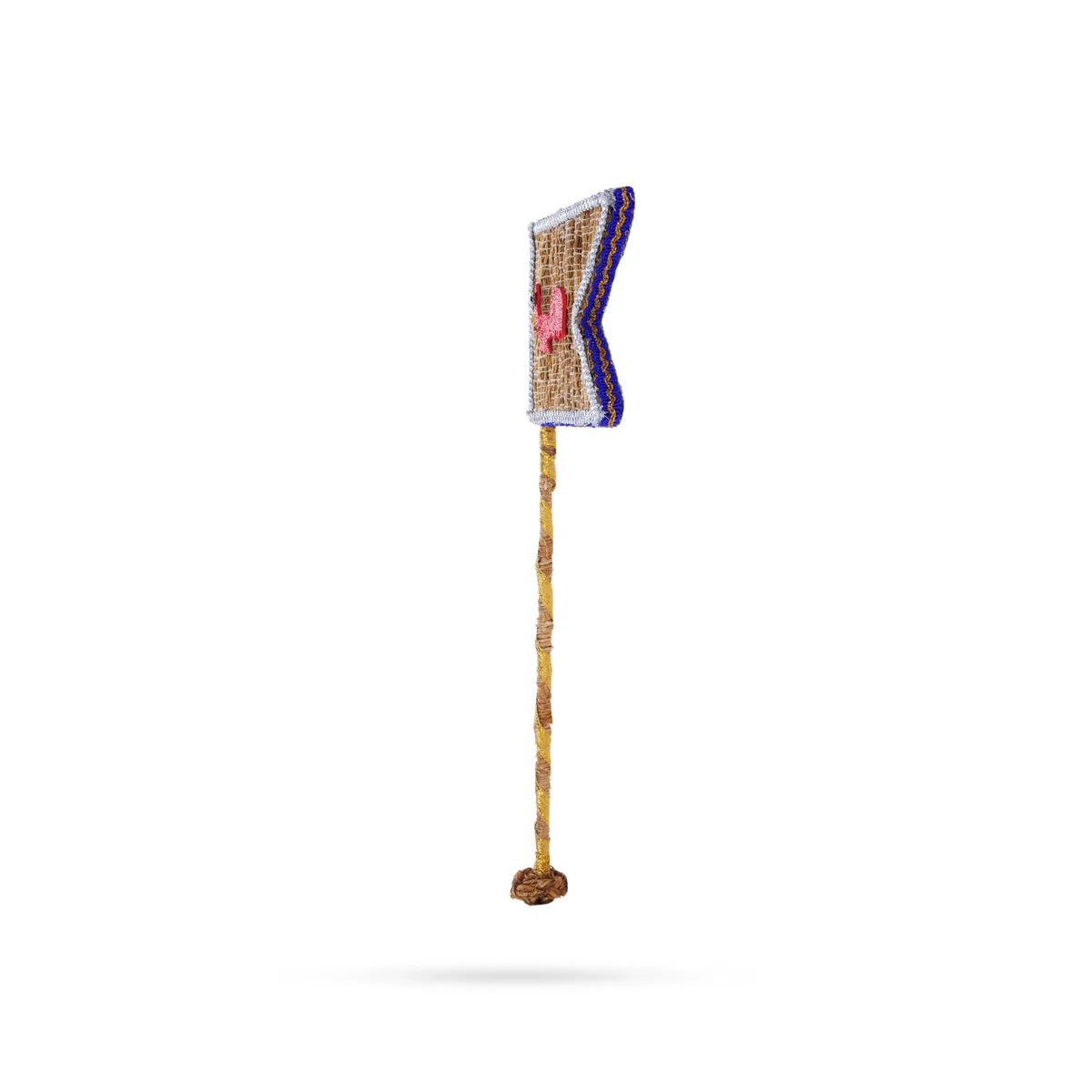 Vettiver Peacock Seval Kodi Vel Set - 12 x 12 Inches | 3 Pcs/ Murugan Vel, Peacock, Seval Flag for Decoration - Image 7