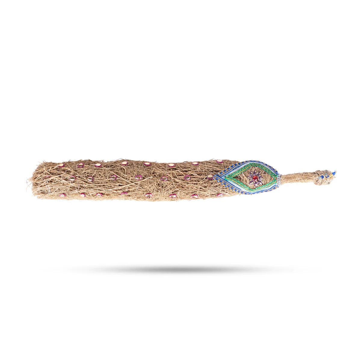 Vettiver Peacock Seval Kodi Vel Set - 8 x 24 Inches | 3 Pcs/ Murugan Vel, Peacock, Seval Flag for Decoration