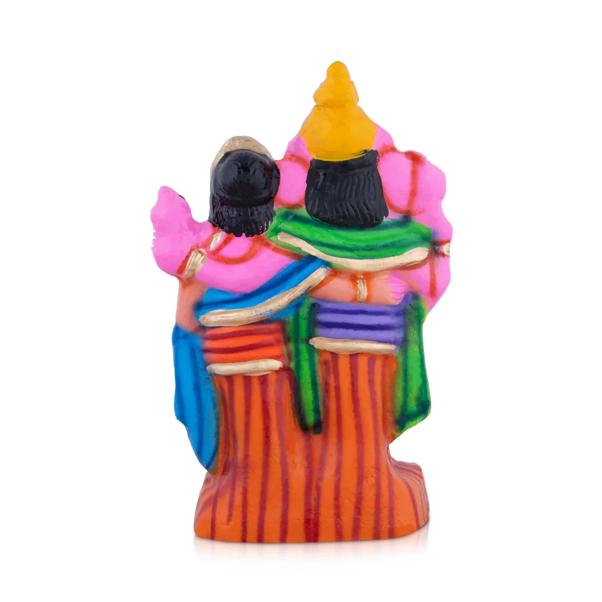Vinayagar Murugan Clay Golu Bommai - 10 x 6 Inches | Giri Golu Doll/ Navaratri Golu Bomma/Gombe/Bommai - Image 4