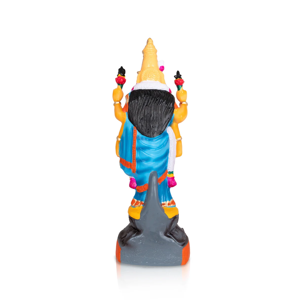 Vishalakshi Paper Mache Golu Bommai - 27 X 11 Inches | Giri Golu Doll/ Navaratri Gombe/ Navratri Decor - Image 5