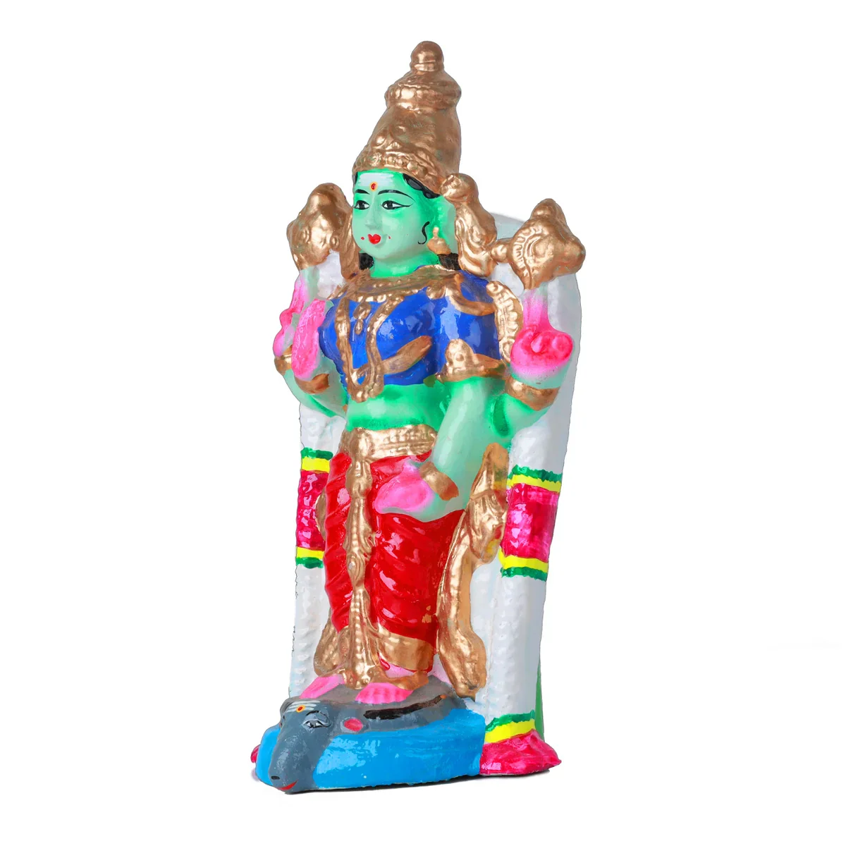 Vishnu Durga Clay Golu Bommai - 12 Inches | Giri Golu Doll/ Navaratri Golu Bomma/Gombe/Bommai - Image 2