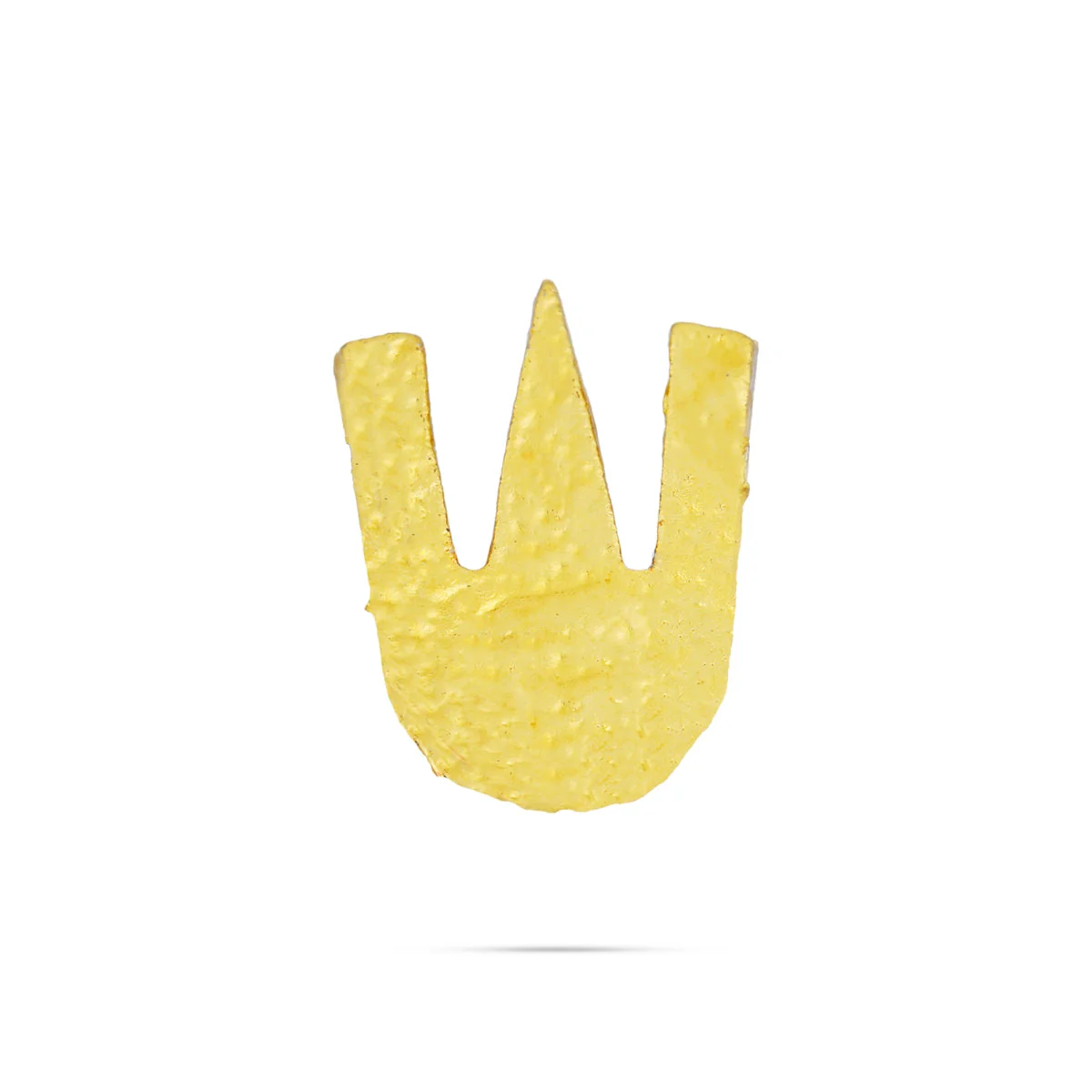 Vishnu Namam - 1 x 0.5 Inch | Stone Tilak/ U Shape Perumal Namam for Deity Decor - Image 2