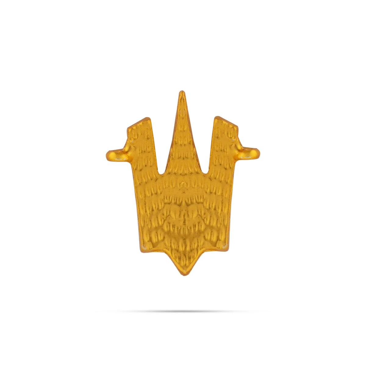 Vishnu Tilak - 1 x 0.75 Inches | V Shape Stone Namam/ Gold Enamel Polish Perumal Namam for Deity - Image 2