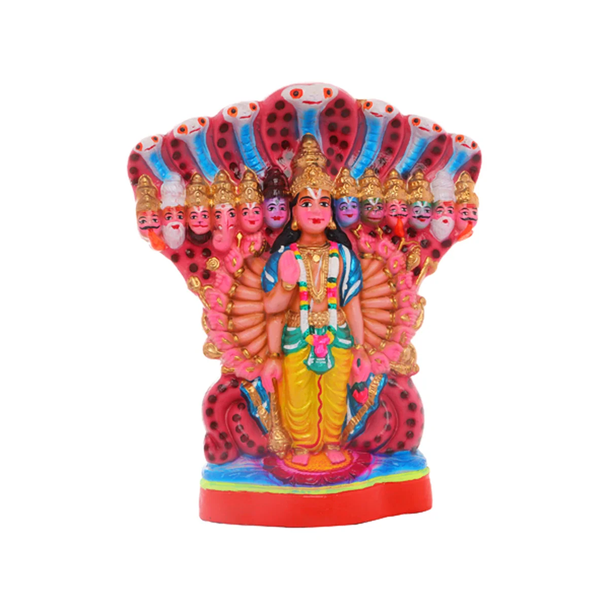 Vishvaroopam Clay Golu Bommai Pair - 12 Inches | Giri Golu Doll/ Navaratri Golu Bomma/Gombe/Bommai - Image 3