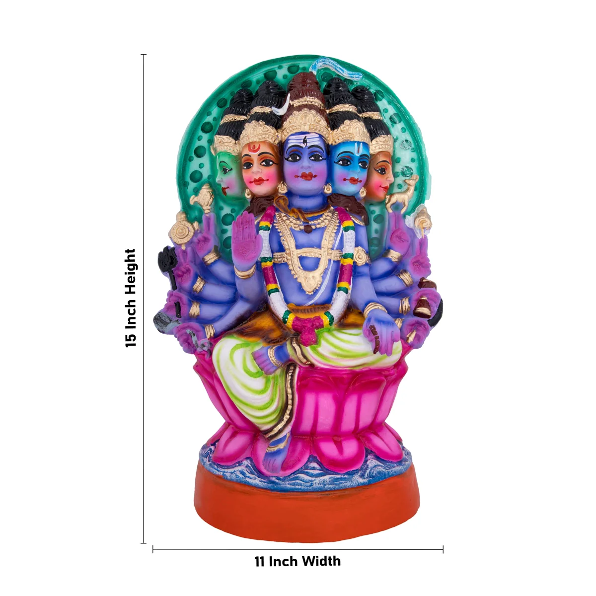Vishwakarma Paper Mache Golu Bommai - 15 x 11 Inches | Giri Golu Doll/ Navaratri Golu Bomma/Gombe/Bommai - Image 2