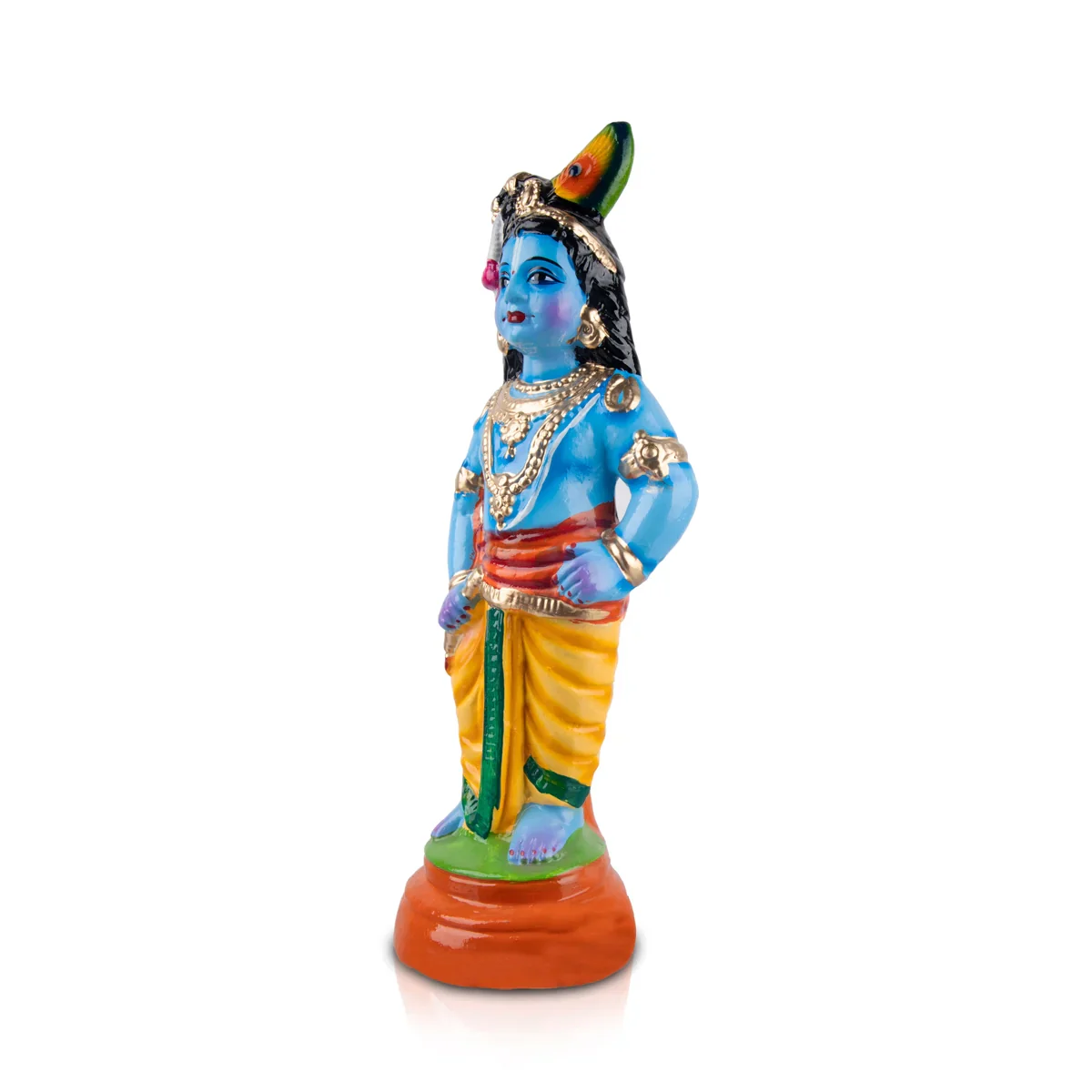 Vithoba Krishna - 16 Inches | Giri Golu Doll/ Paper Mache/ Vithoba Murti/ Navarathri Doll - Image 2