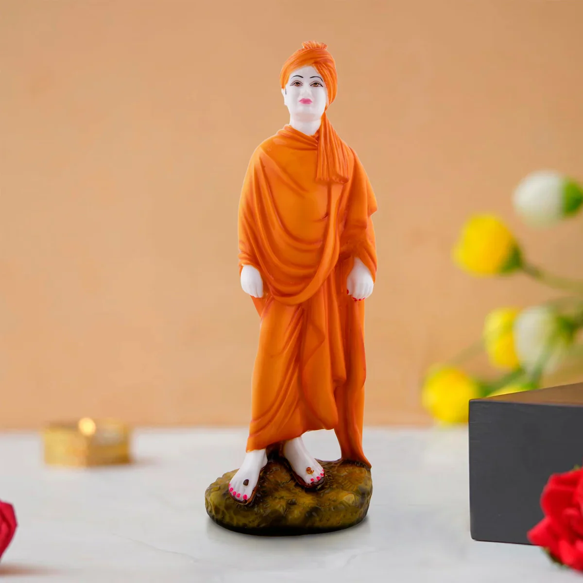 Vivekananda Statue - 17 x 6 Inches | Swami Vivekananda Murti/ Marble Dust Statue for Pooja - Image 7