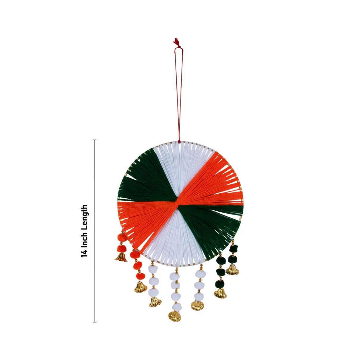 Wall Hanging Decor - 14 X 10 Inches | Home Wall Decoration/ Tricolor Wall Hanger For Republic Day & National Day - Image 3
