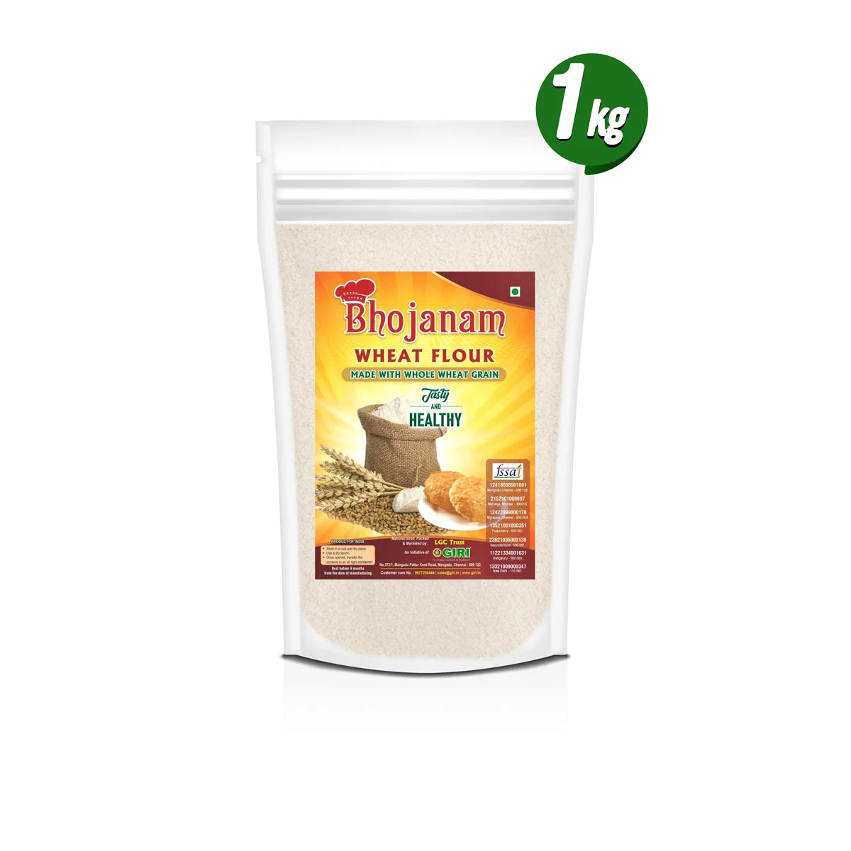 Wheat Flour - 1 Kgs | Wheat Flour Atta/ Wheat Atta Flour - Image 2