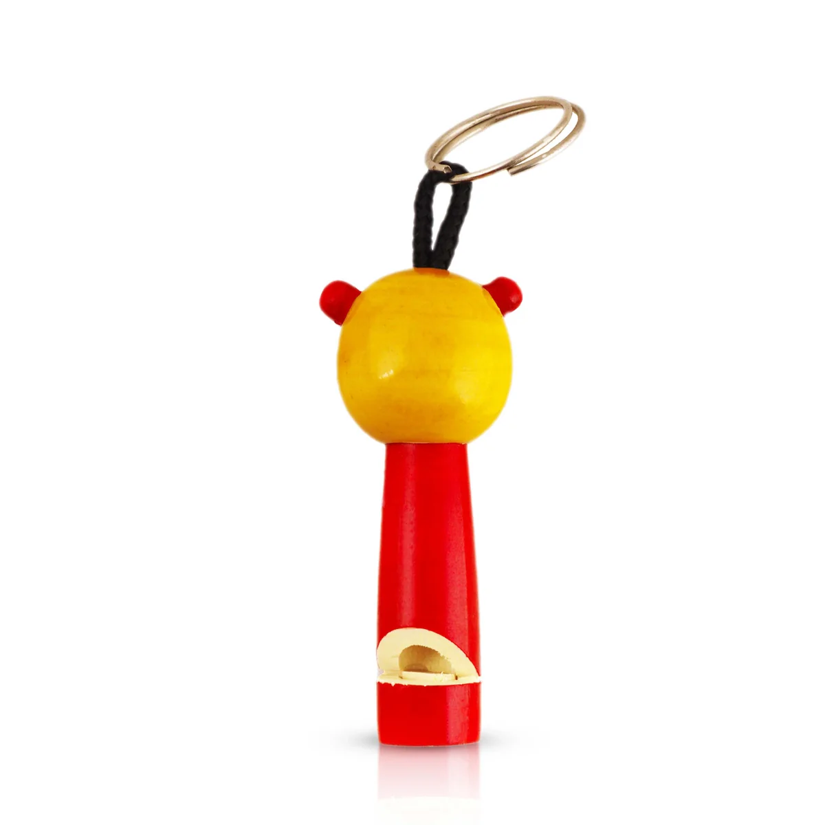 Whistle Key Chain - 4.25 x 1 Inches | Wooden Key Ring for Kids - Image 3