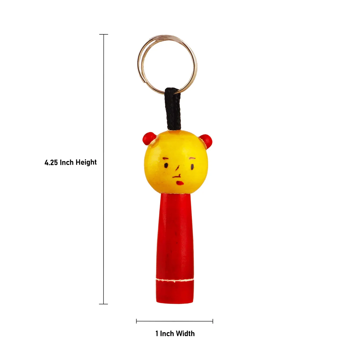 Whistle Key Chain - 4.25 x 1 Inches | Wooden Key Ring for Kids - Image 4