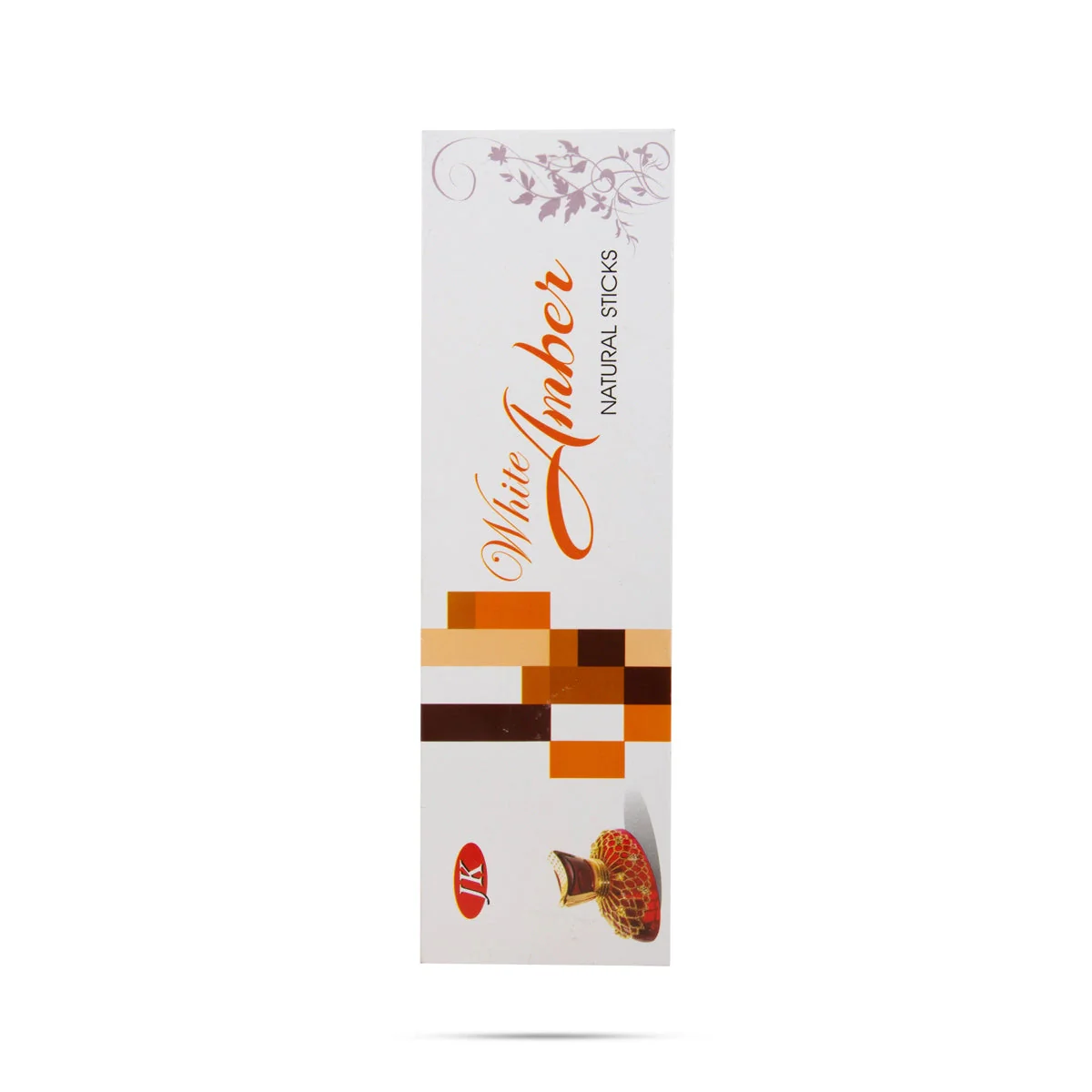 White Amber Natural Incense Sticks - 50 Gms | Agarbatti/ Agarbathi/ Scent Sticks For Pooja