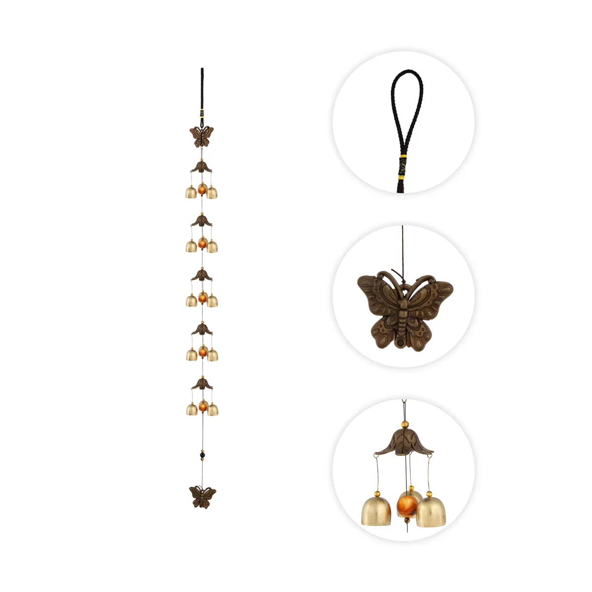 Wind Chime - 5 x 6 Inches | Wind Bell Chimes/ Wind Bell for Home Décor/ 190 Gms - Image 3