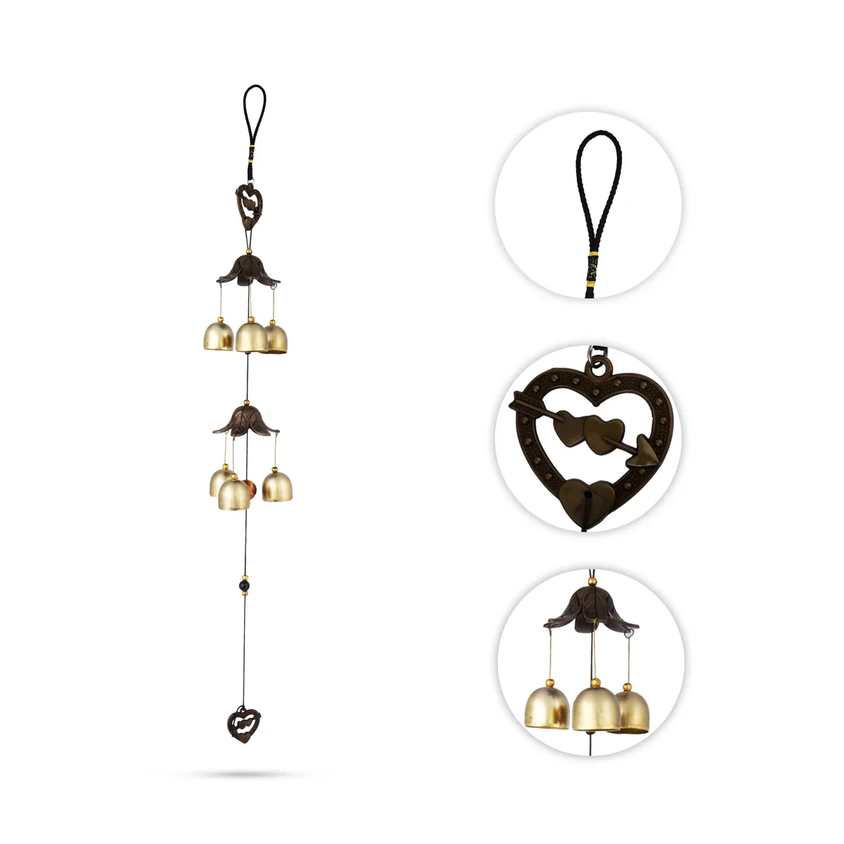 Wind Chime - 8 x 2.5 Inches | Wind Bell Chimes/ Wind Bell for Home Décor/ 35 Gms - Image 3