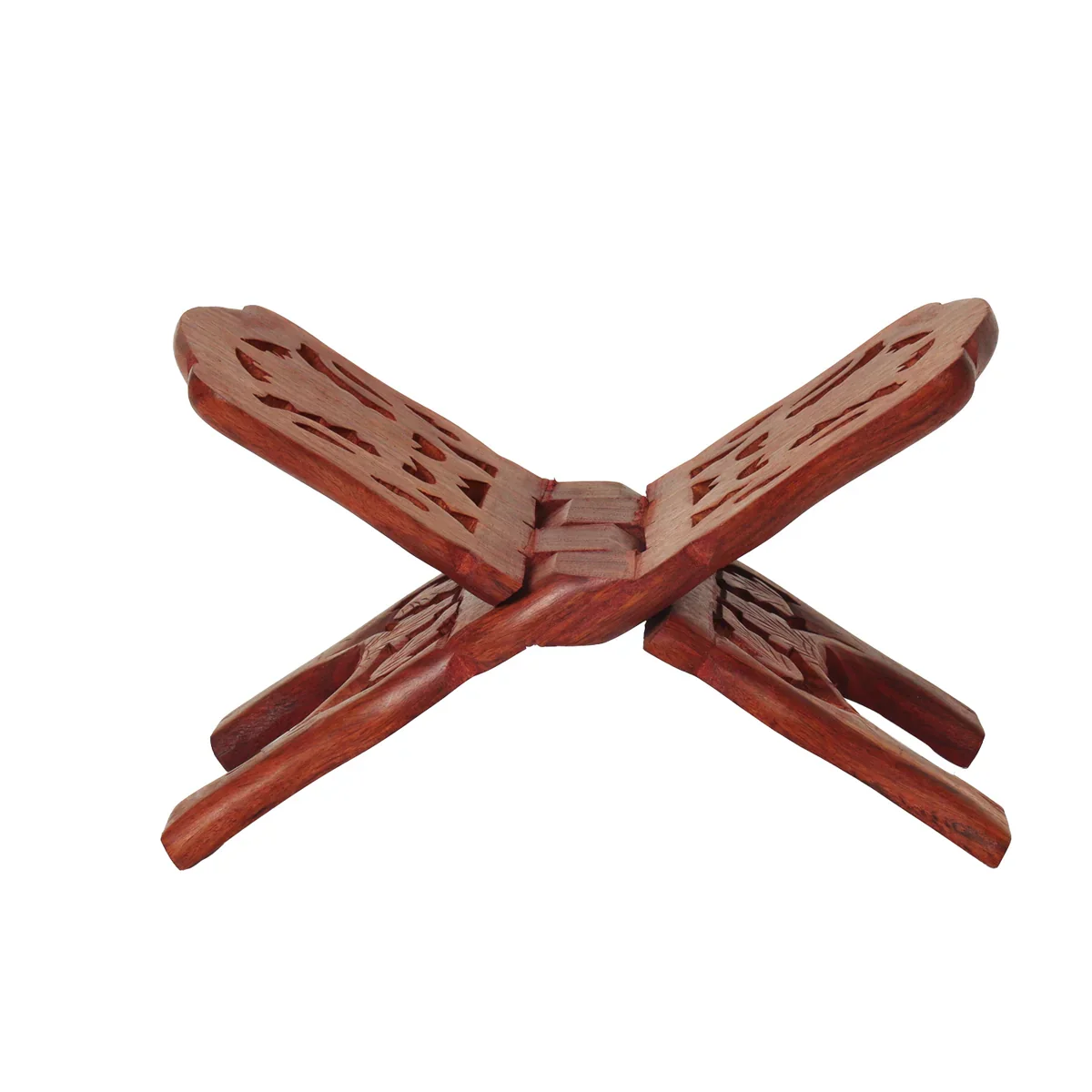 Wood Rehal - 5 x 10 Inches | Angoori Design Holy Book Stand for Reading Purpose - Image 2