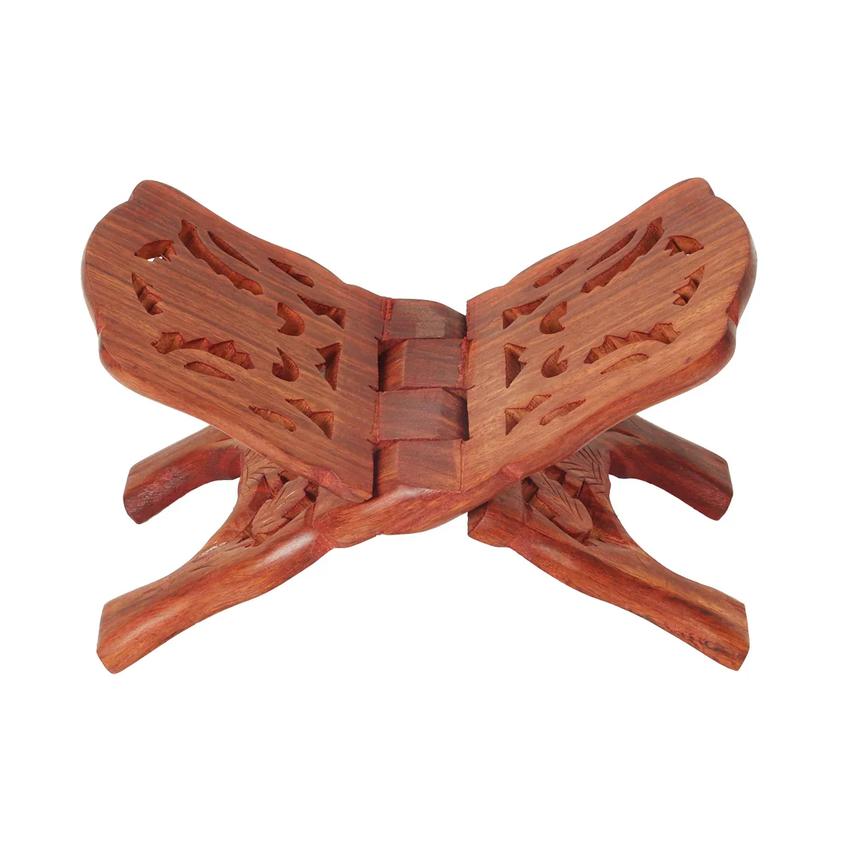 Wood Rehal - 5 x 10 Inches | Angoori Design Holy Book Stand for Reading Purpose - Image 3