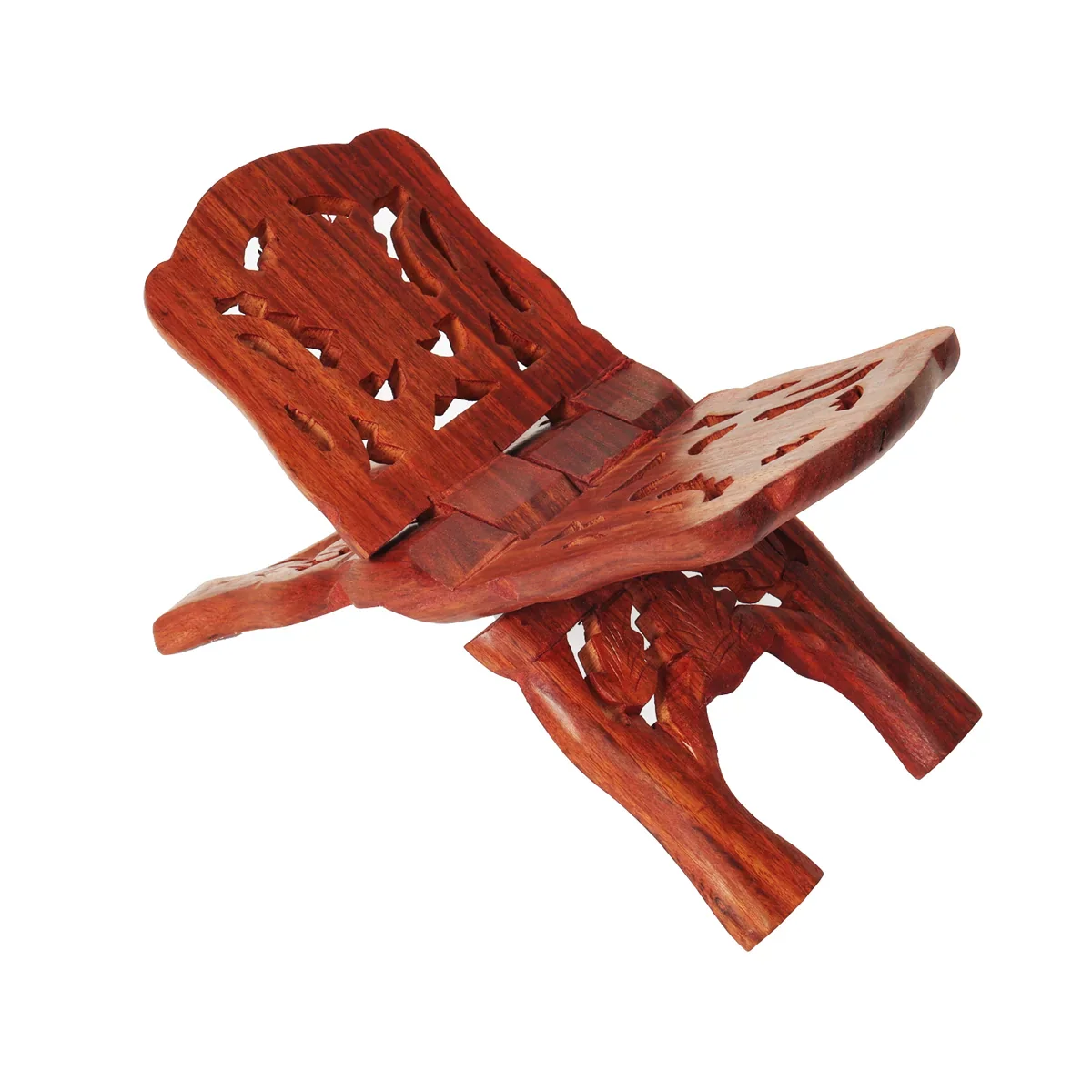 Wood Rehal - 5 x 10 Inches | Angoori Design Holy Book Stand for Reading Purpose - Image 4