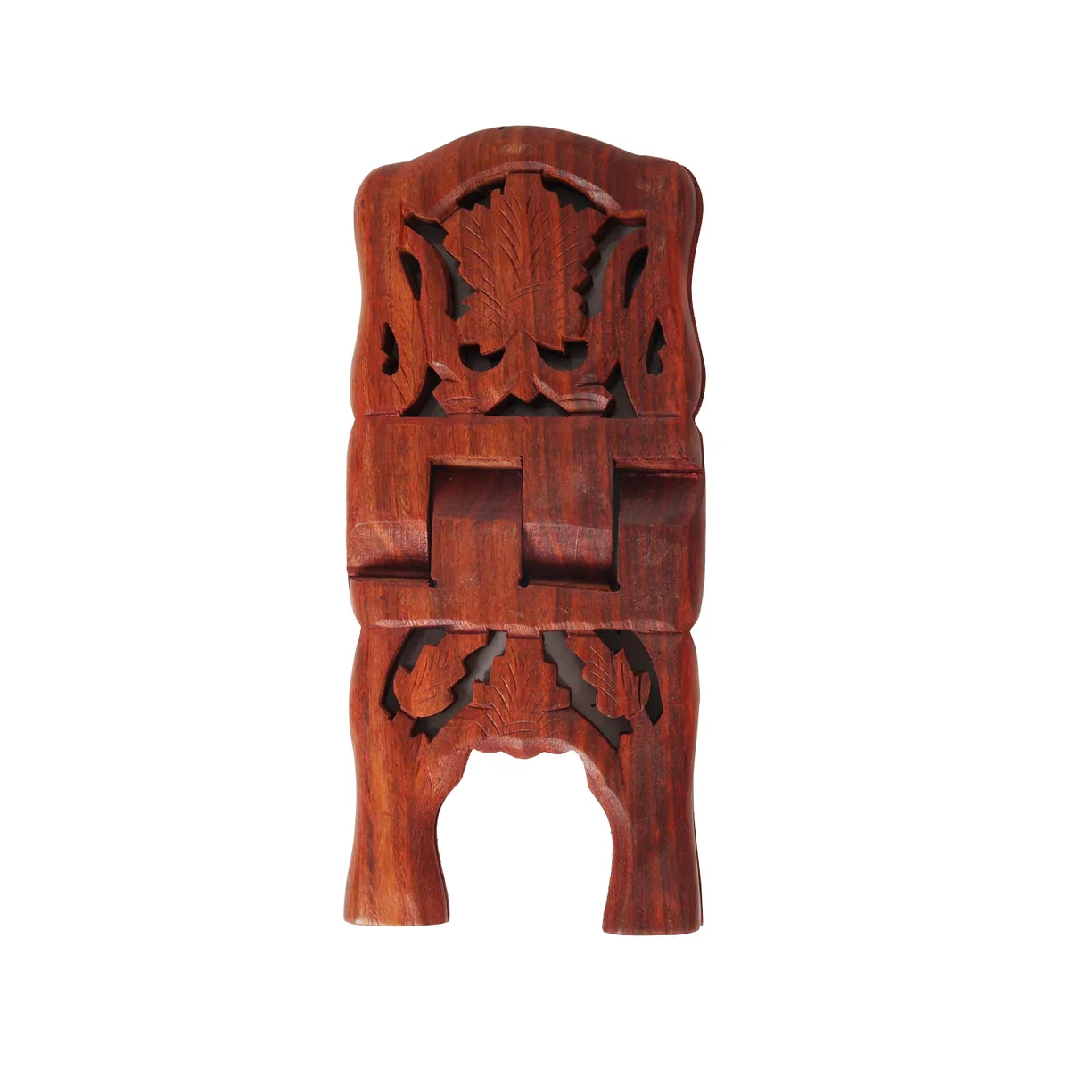 Wood Rehal - 5 x 10 Inches | Angoori Design Holy Book Stand for Reading Purpose - Image 5