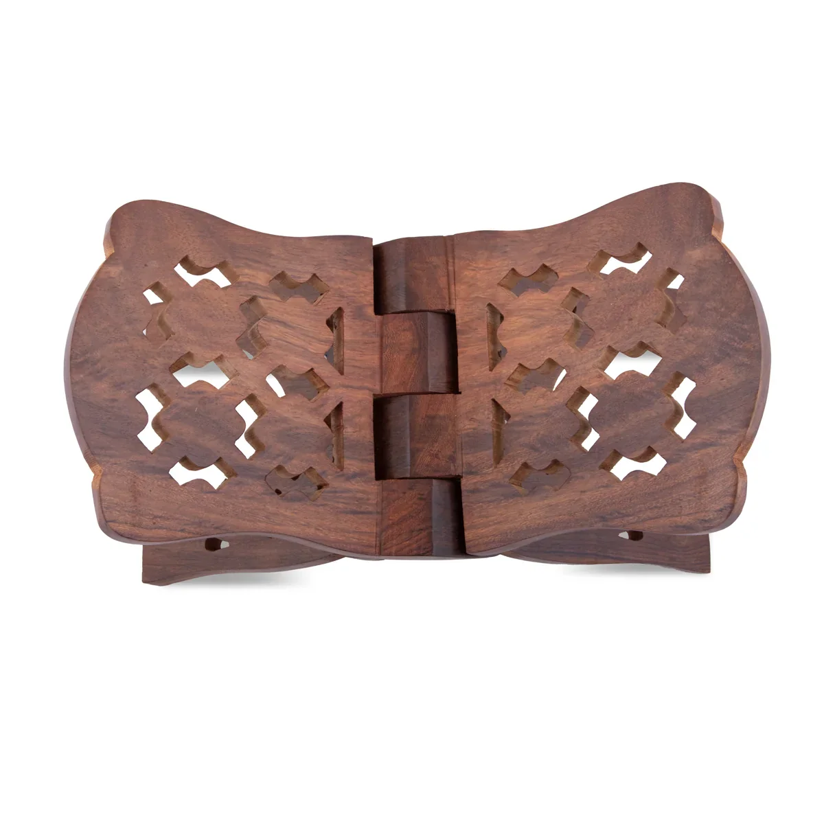 Wood Rehal - 6 x 12 Inches | Holy Book Stand/ Star Jali Design Rehal for Reading Purpose - Image 5