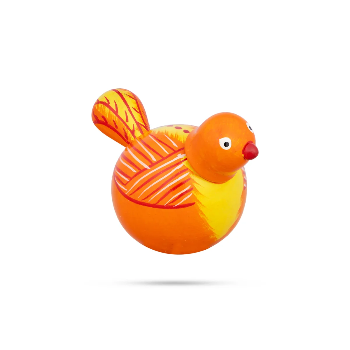 Wooden Bird - 3.5 X 2.5 Inches | Wood Sculpture/ Self Balancing Doll/ Wooden Toy For Home Decor & Gifting - Image 3