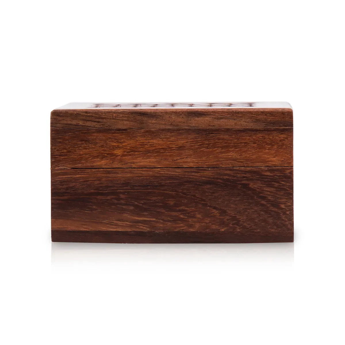 Wooden Box - 3 x 2 Inches | Jali Design Storage Box/ Handmade Jewellery Box for Gifting