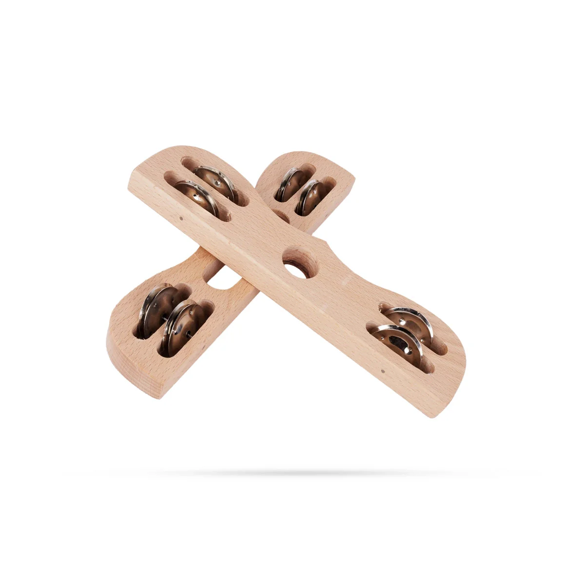 Wooden Chapala Kattai Pair - 9 x 2 Inches | Hand Cymbals/ Wood Kartal/ Musical Instrument for Bhajan - Image 2