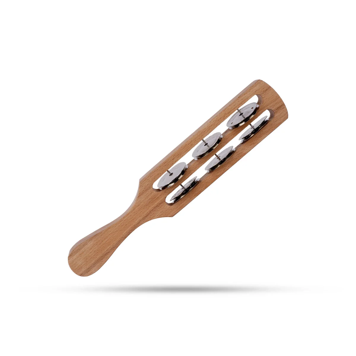 Wooden Hatheli - 10 x 2 Inches | Double Slot Kartal/ Musical Instrument/ Hand Jingles/ Hand Cymbals for Bhajan - Image 2