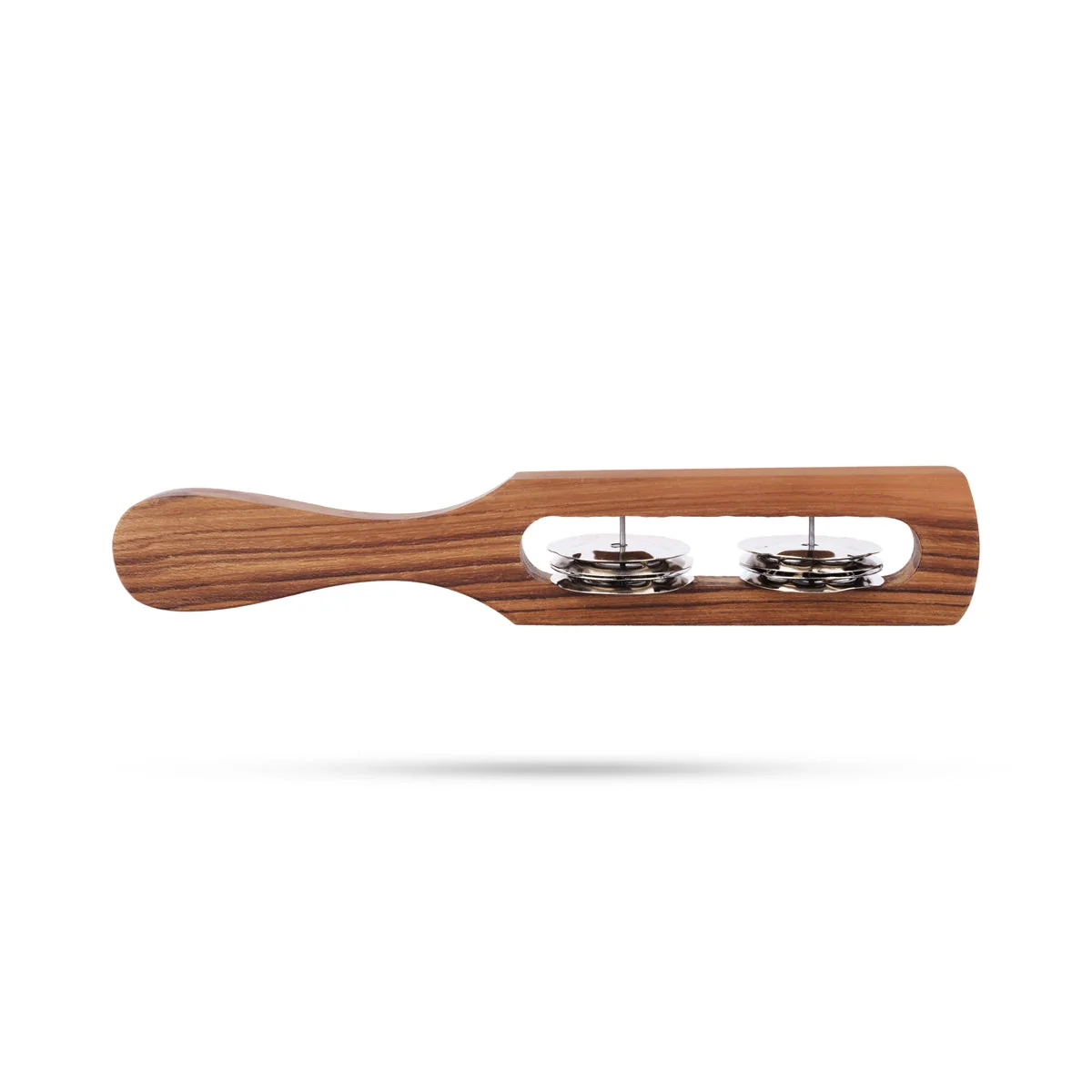 Wooden Hatheli - 8 x 1.5 Inches | Single Slot Kartal/ Musical Instrument/ Hand Jingles/ Hand Cymbals for Bhajan - Image 3