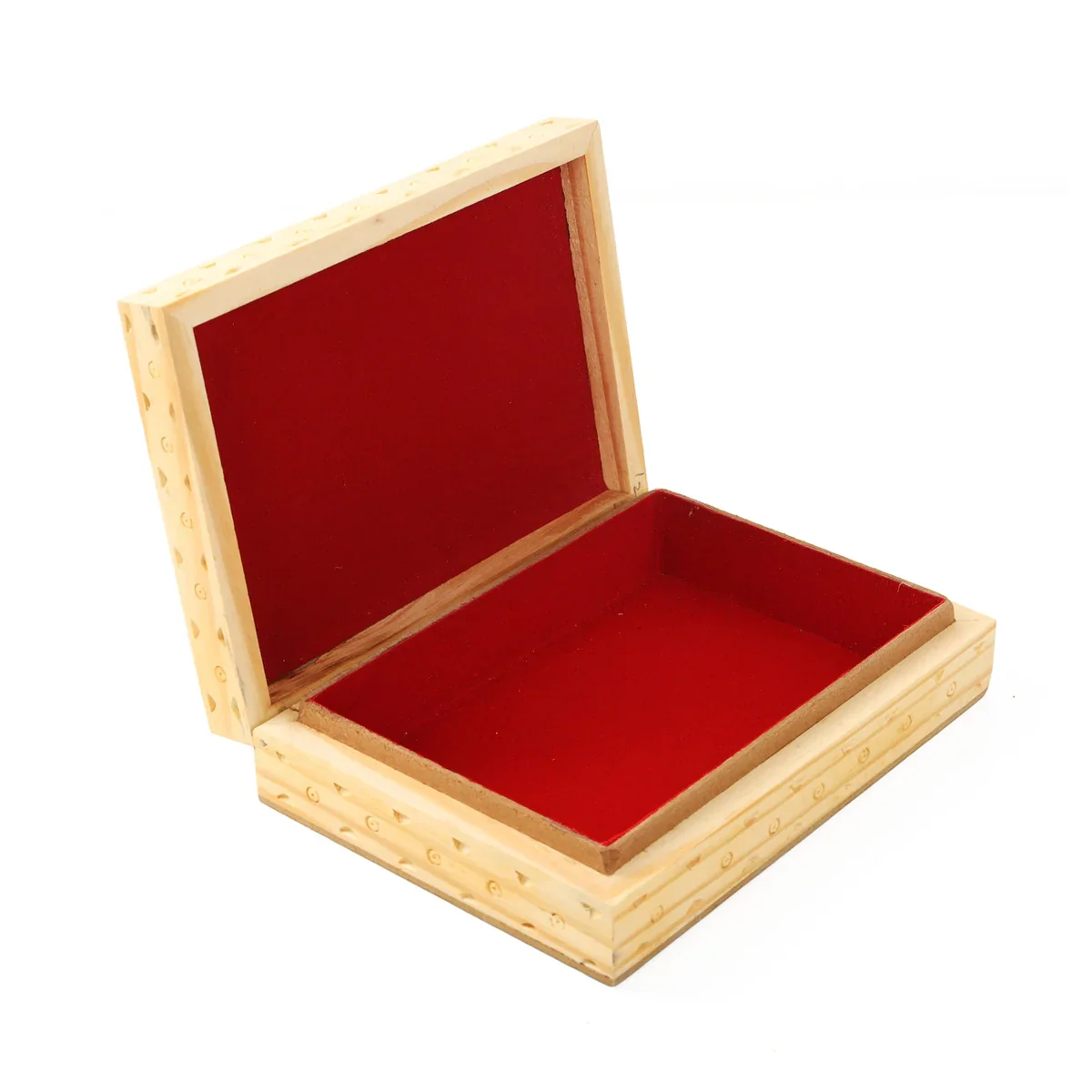Wooden Jewellery Box - 7 x 5 Inches | Trinket Box / Storage Box/ Gem Stone Painting Box for Home - Image 3