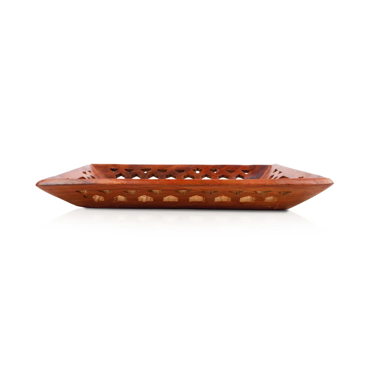 Wooden Tray - 1.5 x 10 x 8 Inches | Kitchen Tray/ Engraved Decorative Plate/ Serving Tray for Home - Image 4