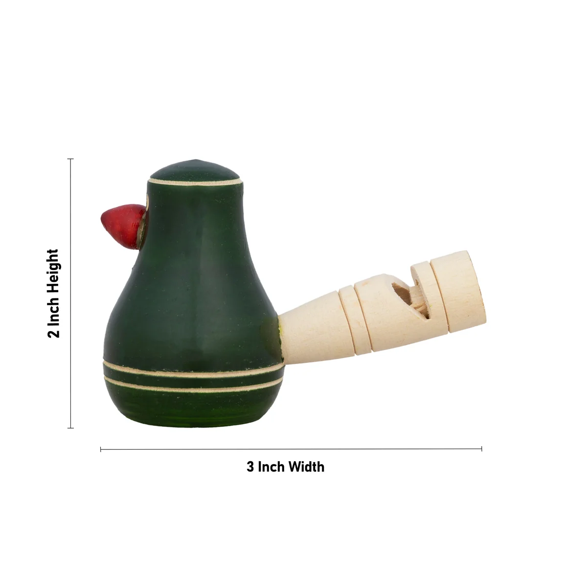 Wooden Whistle - 2 X 3 Inches | Handcrafted Whistle/ Bird Design Whistle For Kids, Playtime, And Return Gifts - Image 2