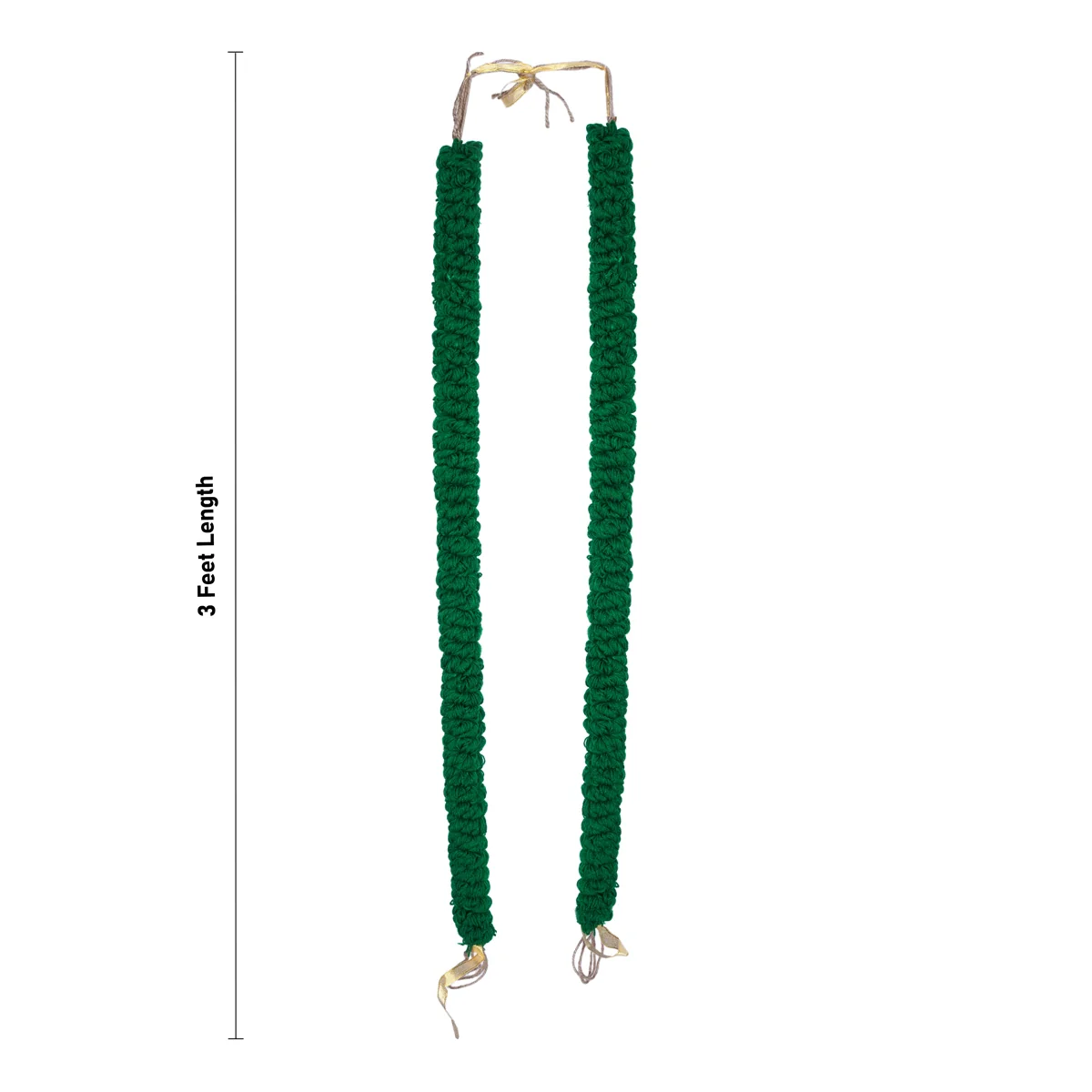 Woolen Garland - 3 Feet | Thread Mala/ Artificial Garland/ Woolen Mala for Deity - Image 2
