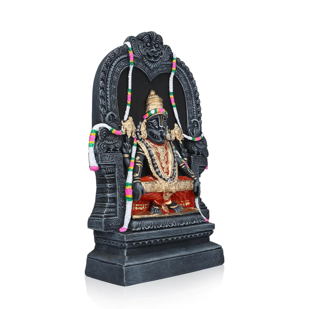 Yoga Narasimhar Clay Golu Bommai - 13 Inches | Giri Golu Doll/ Navaratri Golu Bomma/Gombe/Bommai - Image 2
